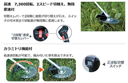 Amazon | マキタ 充電式草刈機36V 刈込幅230mmチップソー付 Uハンドル