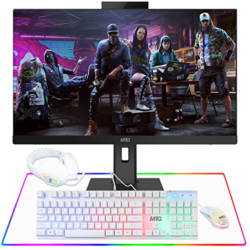 Image of Gaming All in One PC 24 Inch FHD Touchscreen, MTG Yama, Intel Core i5 10th Gen, 32GB RAM, 1TB NVME and 2TB SSD, NVIDIA GT 1030 4GB DDR3 Graphics, Webcam, Gaming Kit, Windows 11 Home