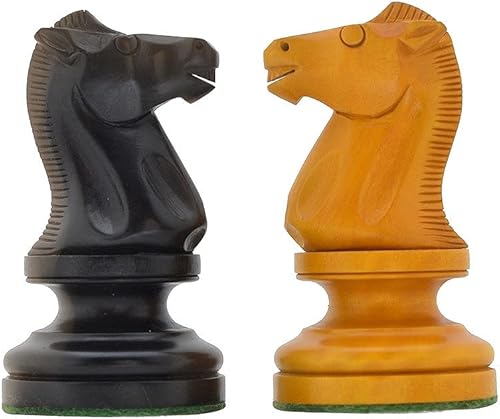 Miniatura 4 de CHESSBAZAAR Reproducido 1904 Cambridge Springs International Congress Tournament Piezas de ajedrez en boj envejecido - 4" King