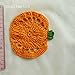 4 Pieces Handmade Pumpkin Coasters Crochet Doilies Halloween Thanksgiving Decorations