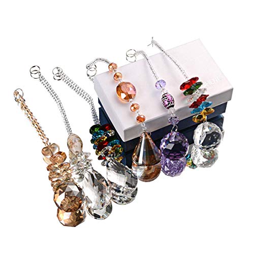 Longsheng - Since 2001 - Chandelier Suncatchers Prisms Octogon Chakra Crystal Balls Hanging Pendant Ornament With Gift Box For Home,Office,Garden Decoration #TOP4