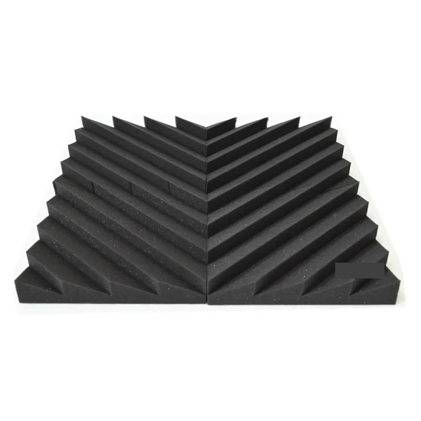Pannelli Fonoassorbenti Per Pareti 12PCS Studio Acoustic Foam Sound Insulation Treatment Panels KTV Room Wall Soundproof Pad 300x300x25mm(Black)