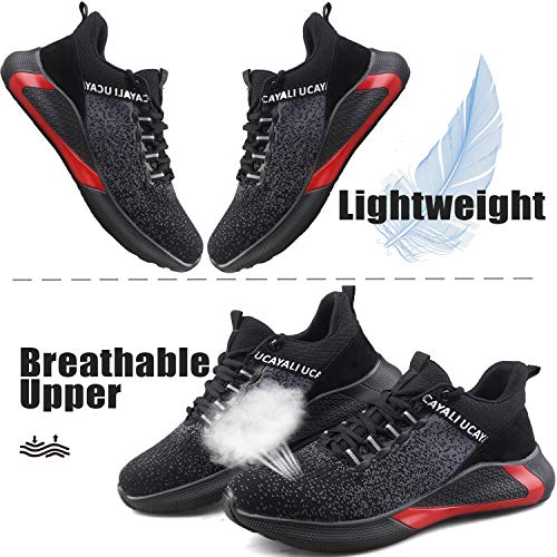 Foto von UCAYALI Arbeitsschuhe Herren Damen Sicherheitsschuhe Stahlkappen s3 Schutzschuhe Leicht Stahlkappenschuhe Sportlich Arbeitsschutzschuhe Unisex Schwarz 39