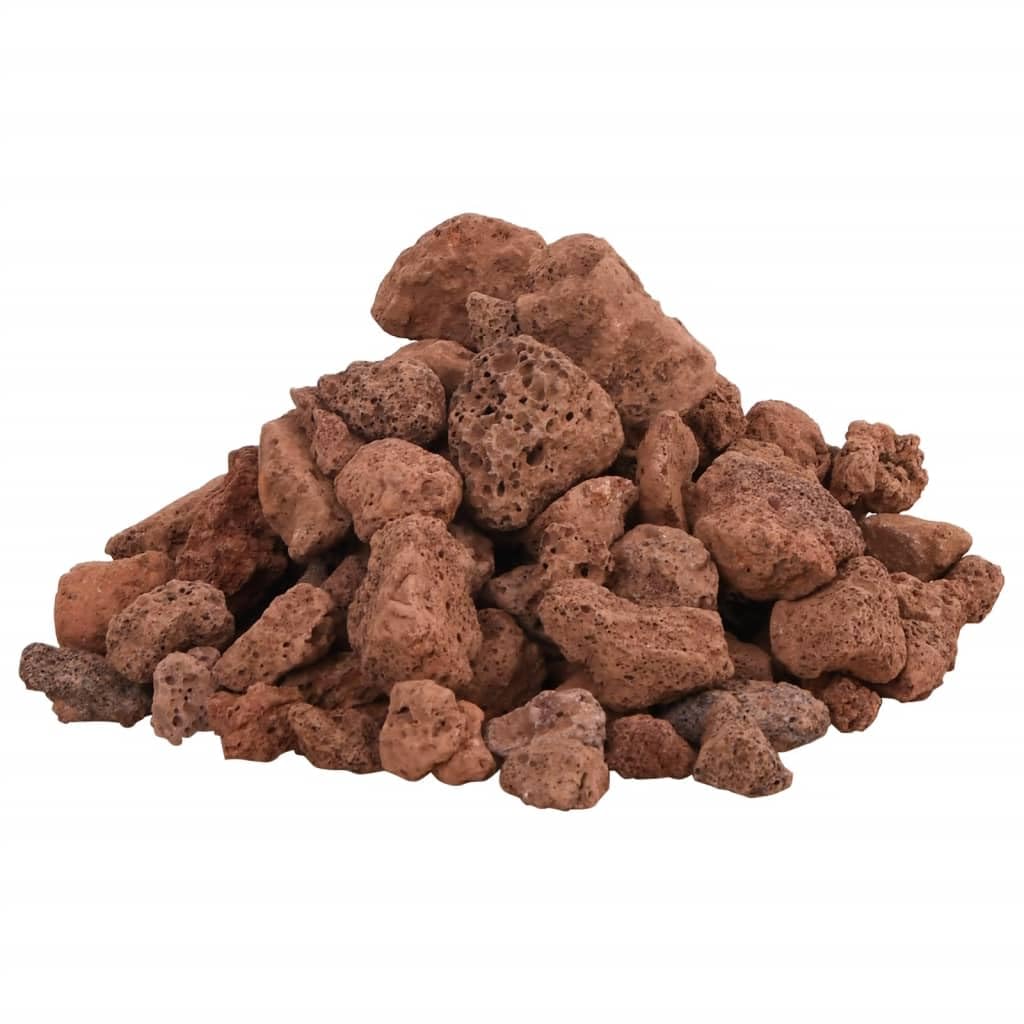 vidaXL Volcanic Rocks, Lava Accent Rocks for Aquarium, Volcanic Lava Stones Beads for Succulents Cactus Pots Terrarium Plants Vase Fillers, 25 kg Red — image 1
