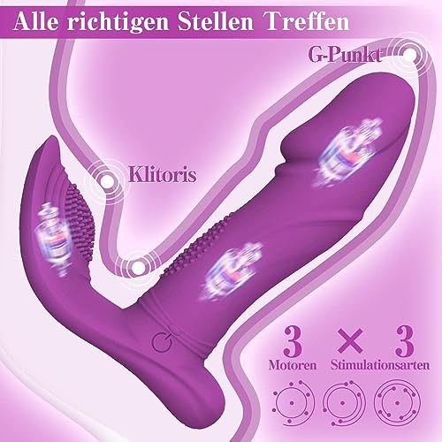 Sex Spielzeug für die Frau Paare Extrem, Dildo Vibratoren Vibration für Frauen Leise Sextoys Vibratorstarb Frauen 3x7 Modi Swing-Stoßfunktion Tragbar Vibrator Erotik Sexspielzeug – Bild 4