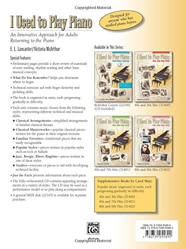 How to Play Piano with Expressive Touch 2 I Used to Play Piano -- 80s and 90s Hits: An Innovative Approach for Adults Returning to the Piano #1