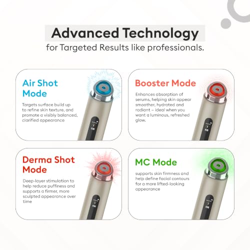 Image of PROTOUCH GLOW PRO Microcurrent Facial Toning Device, 4-in-1 Modes, LED Light, EMS, Electroporation, De-Puffing, Firming, Brightening (Etoupe)