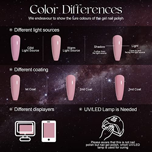 Image of ROSALIND Green Gel Nail Polish Set, 6PCS Green Glitter Gel Nail Polish Dark Green Nail Gel Polish Gel Long Lasting