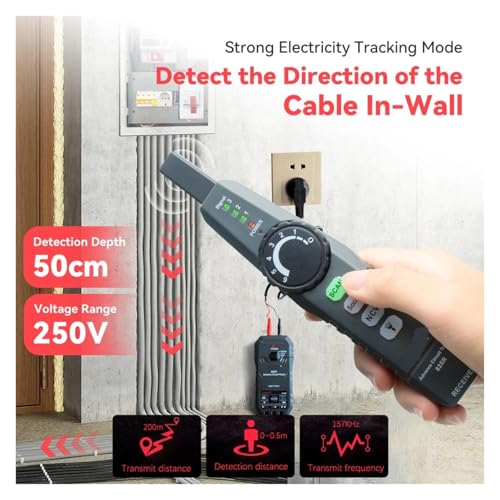 Rastreador identificación precisa de fallos con comprobador de cables red y líneas 2