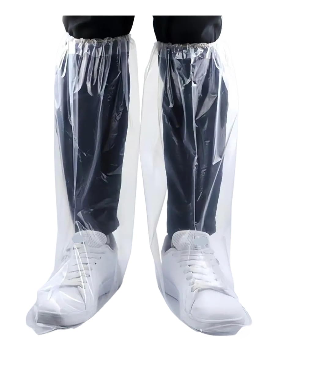 10-200pcs Lungo Monouso Scarpa Coperture Impermeabile Antiscivolo Pioggia Stivali Unisex