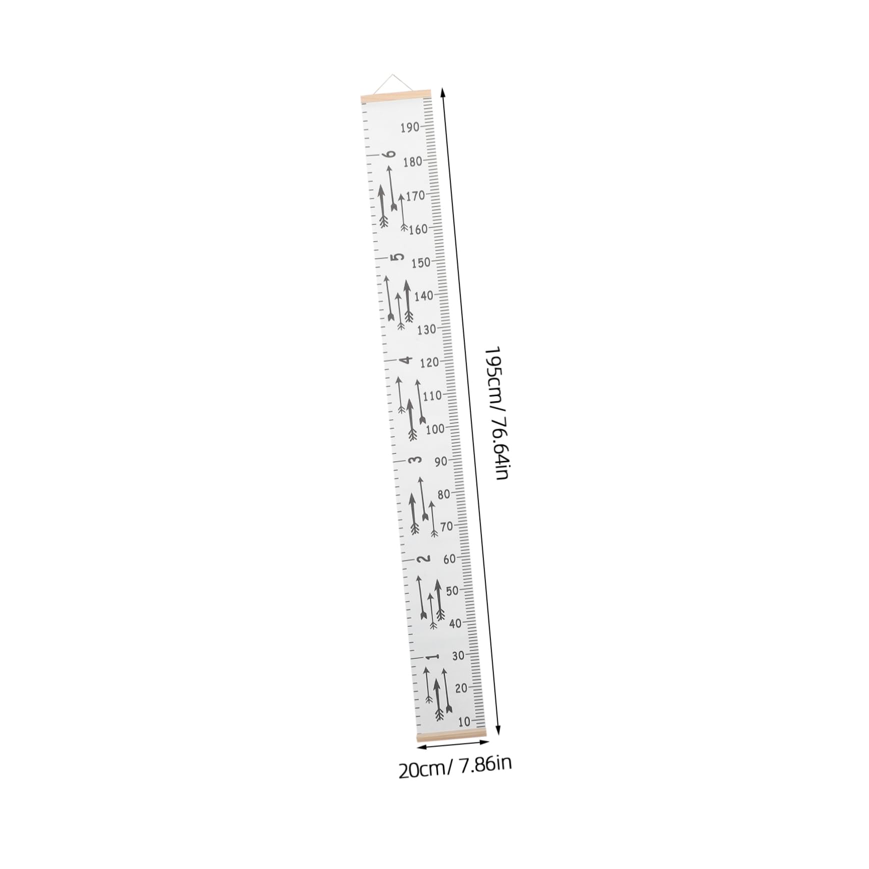 TOPBATHY 4 Piezas regla de altura Decoración de pared con medidor de altura Decoración infantil con medidor de altura medida de altura para pared gráfico de crecimiento del paño
