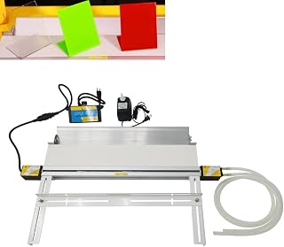 24in Acrylic Heat Bending Machine Acrylic PVC Plastic Bender with Bracket Angle Adjustable Manual Strips Heating Bender 1-6mm Thickness for Decoration Engineering Sign Making