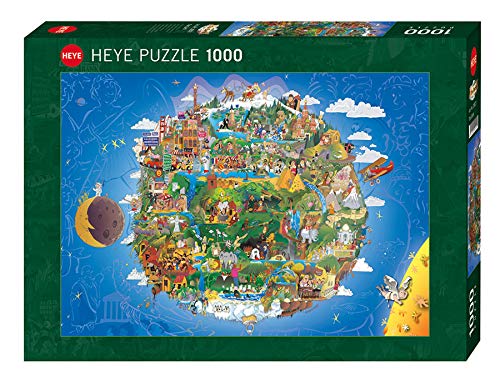Heye Puzzle de mapas del mundo para adultos, 1000 piezas, mapa del mundo