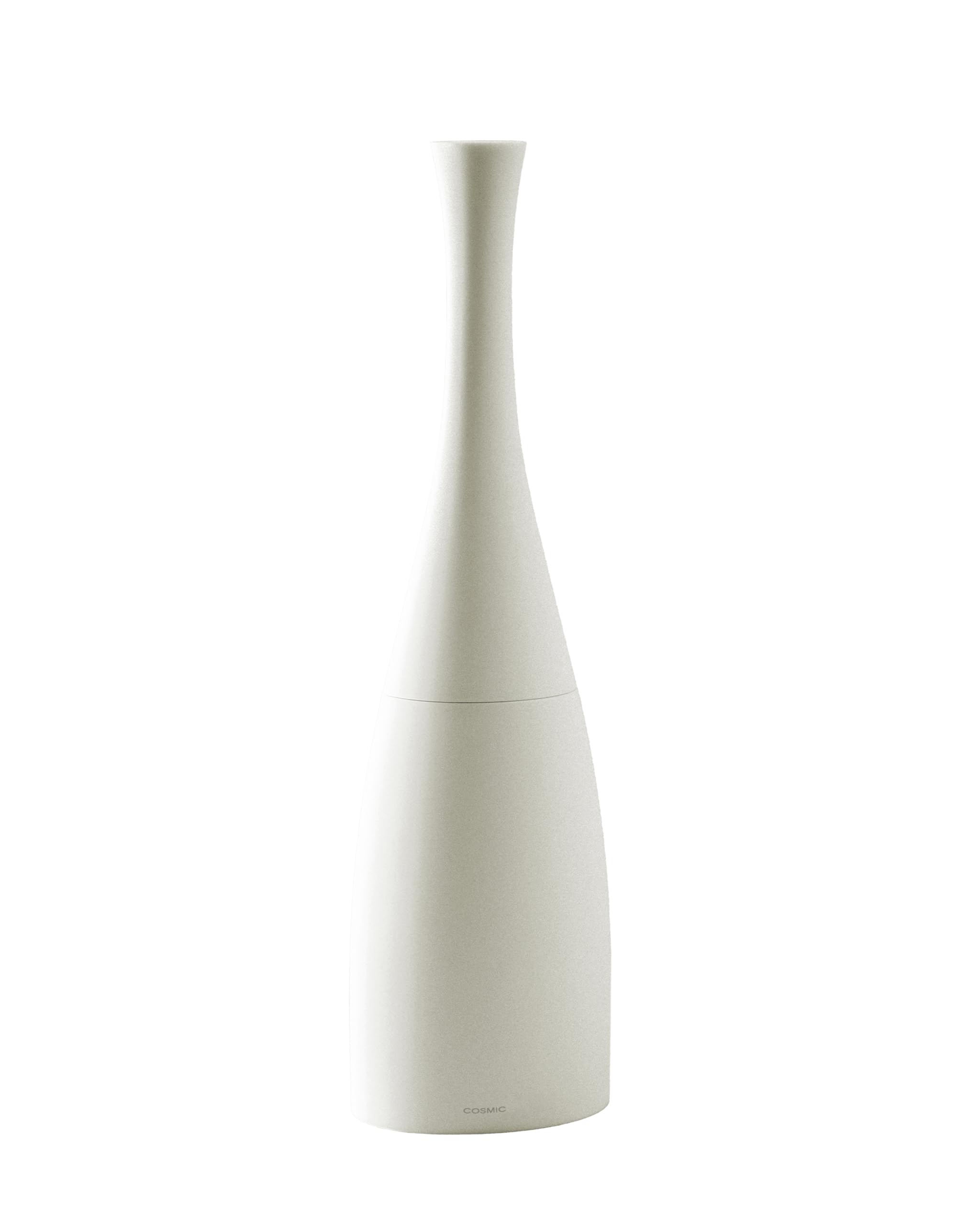COSMIC Saku Minimalist Nordic Style Toilet Brush Made of Plastic and Resin. Floor Toilet Brush Holder in Ivory White Color