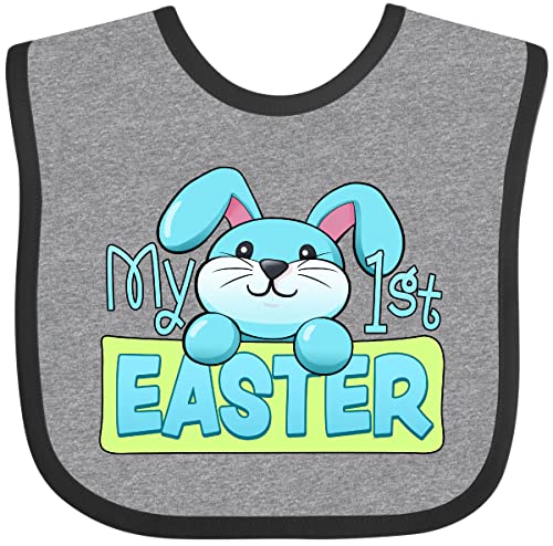 inktastic My First Easter Cuddly Blue Bunny Baby Bib