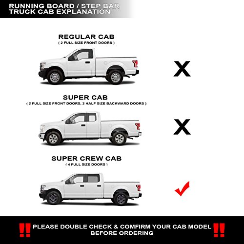 Stehlen 733469494225 Modular Drop Step Side Nerf Bars Rail Running