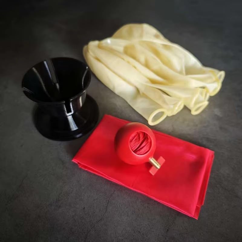 SUMAG Silk in and Out Balloon Magic Tricks Visual Penetration Magic for Magicians Stage Appearing Vanishes Illusions Gimmicks Mentalism Props