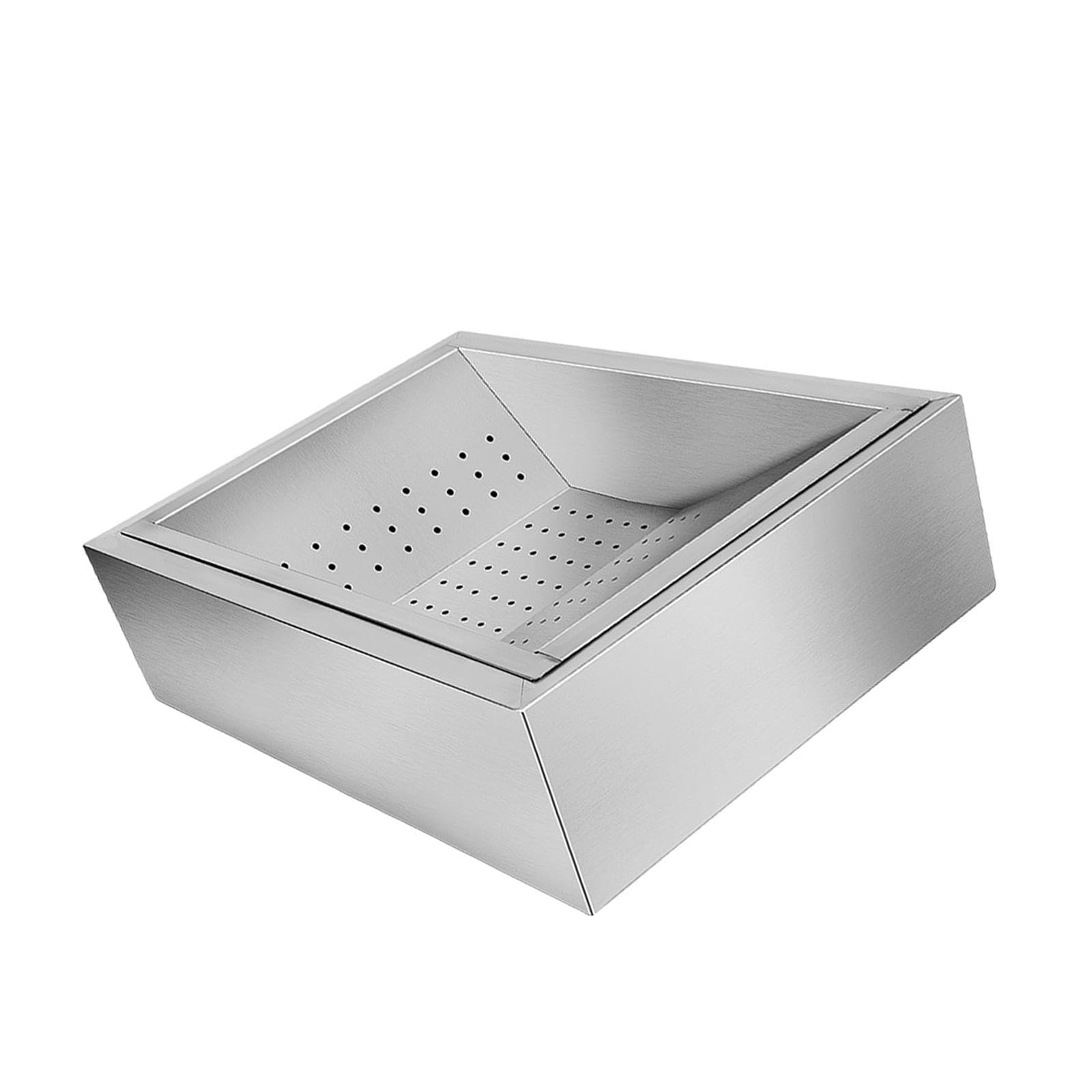 Estación de trabajo confiable para papas fritas, cesta extraíble para freidora, excelente herramienta de cocina para cafés y restaurantes, bandeja de filtro para papas
