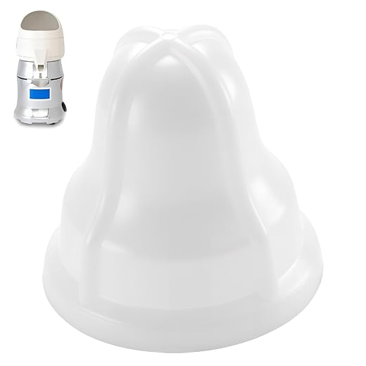 02AR Replacement Part, Square Neck Extracting Bulb for Sunkist No. 8 Commercial Juicers, Food-Grade without metal insert for Lemon Lime Orange Juicer - White