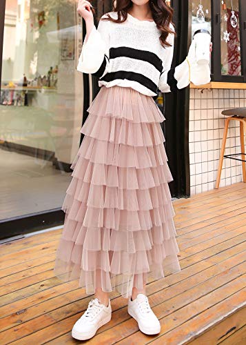 Chic Tiered Ruffles Tulle Skirt in Multiple Colors - Image 2