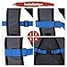 TIXIPEM Backpack Chest Strap [1PCS] - Adjustable Sternum Straps with Emergency Whistle Buckle Use for Backpack Replacement & Hiking - [Blue] Chest Belt Quick Release Buckle