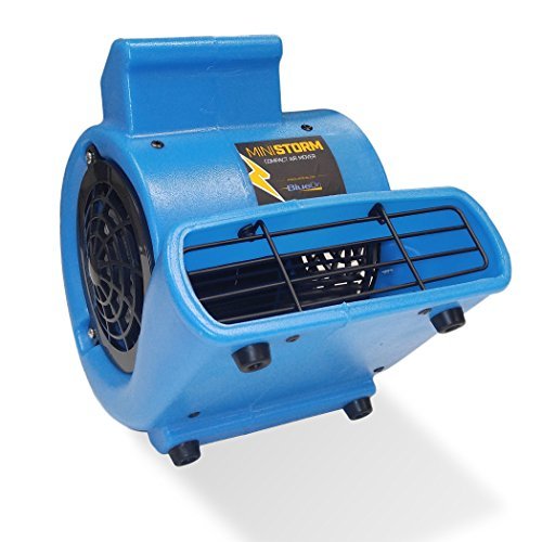 Bluedri Mini Storm 1/12 Hp Mini Air Mover Carpet Dryer Floor Squirrel Cage Blower Fan For Home Floors And Carpets, Blue (Sa-Mi-Bl) #TOP1