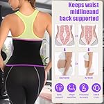 LKV Waist Trainer for Women & Men, Neoprene Waist Sweat Band, Waist Trimmer Sweat Belt for Workout, Stomach Wrap Body Shaper - Image 3