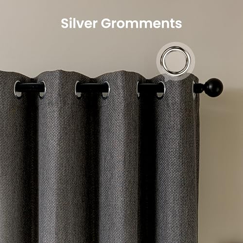 SLEEP ZONE Blackout Curtains for Bedroom and Living Room, Drapes with Thermal Insulation for Room Darkening, 2 Panels Noise Reducing Window Curtains (52 x 84 Inch) - image 4