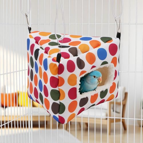 Image of Litewoo Bird Bed Nest House Hanging Winter Warm Parrot Hammock for Parakeet
