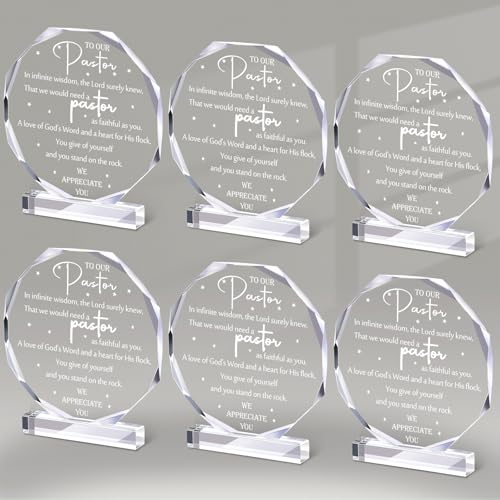 Kosiz 6 Pcs Pastor Appreciation Day Gifts for Men Thank