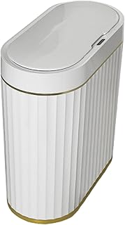 gazechimp Lata de inteligente Lata de automática 9L À prova d'água de grande capacidade Lata de fina Lata de para banheiro Escritório Quarto