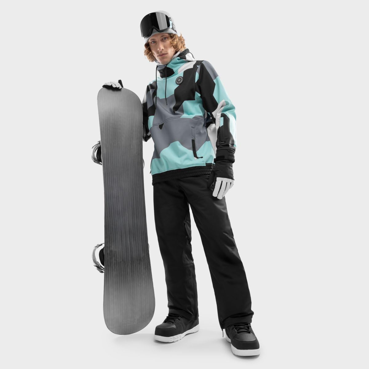SIROKO - Kurtka Snowboardowa Siroko W1 Ushuaia - XXS - Turkusowy/Szary