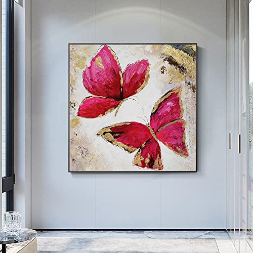 Grand tableau abstrait papillon 3D pour décorer une chambre de bébé - 2