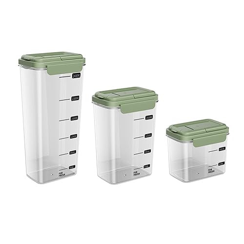 KTBLVFN 3-Piece Airtight Storage Set - 1200ml+2000ml+2800ml with Handheld Design,
