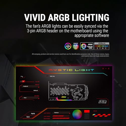 Image of (Refurbished) Ant Esports Spectraflow 120mm 3 IN 1 ARGB Case Fan Kit - Black, Infinity Mirror Design, PWM Control, 1800 RPM, 45 CFM Airflow