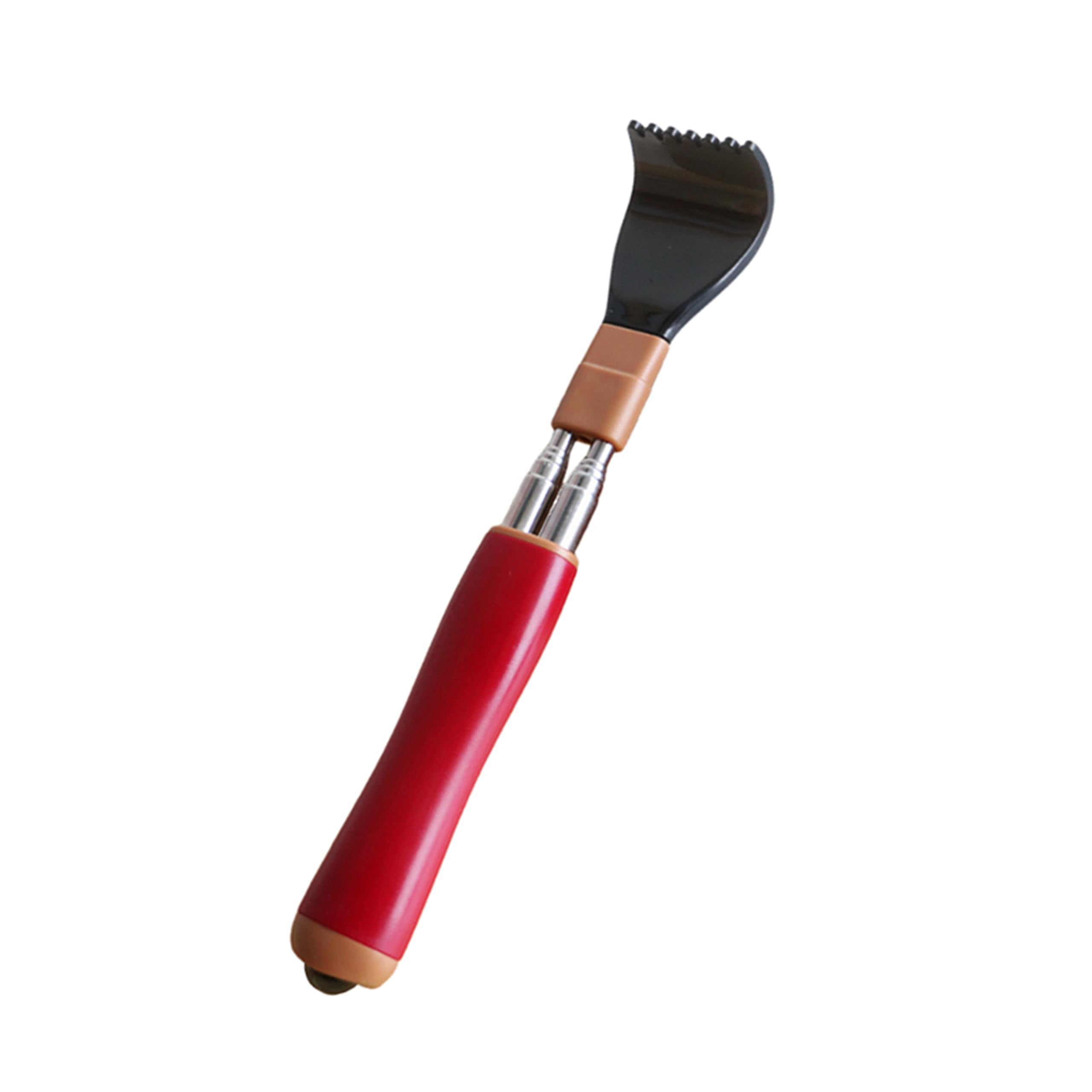 PEXOMEDO Portable Extendable Double-Pole Back Scratcher（8.3-21.3in），Hand Massager for Scratching Itches, Strong and Sturdy,Good Practical and Novel
