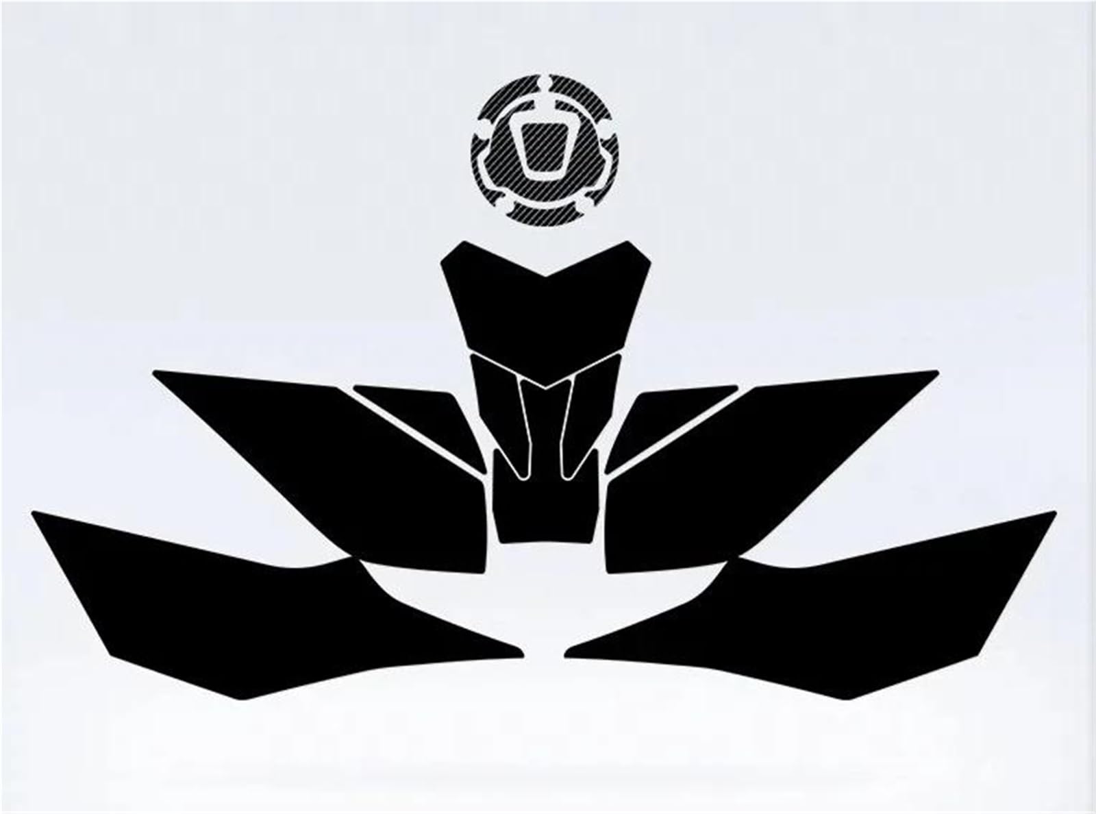 for CFMOTO 675SR-R 2024 Motorcycle Fuel Tank Kit Sticker Protector Traction Pad Decals Frosted Helmet Protector