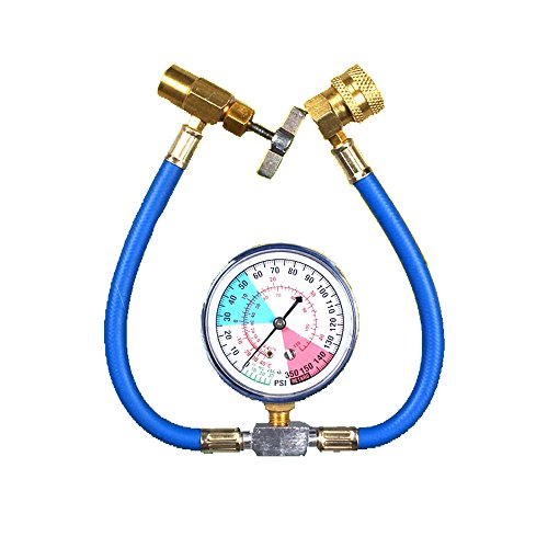 Kit de manómetros para aire acondicionado automotriz R134A, conjunto de acopladores para recarga y medición de refrigeración