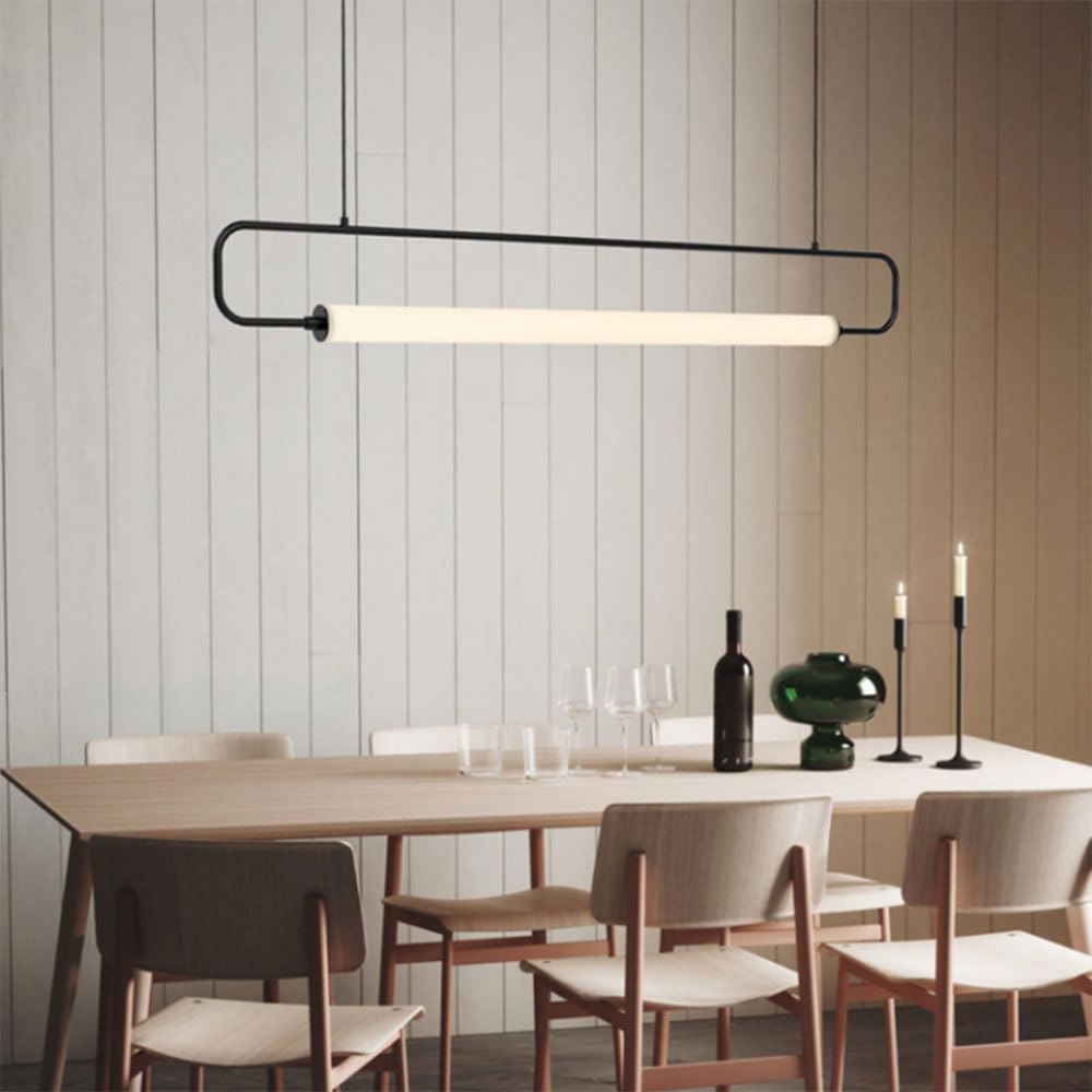Sufitowe oprawy oświetleniowe wiszące Długie lampy LED 3000-6000K Wisząca lampa Oświetlenie wewnętrzne Żelazo LED Home Decor Regulowane współczesne oświetlenie Do kuchni Salon Jada