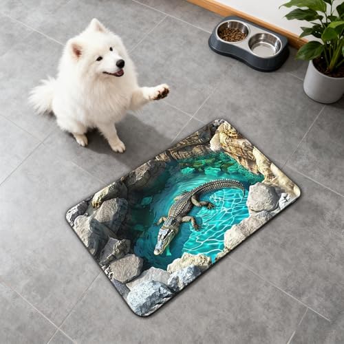 Tapis antidérapant avec effet effrayant et illusion optique 3D