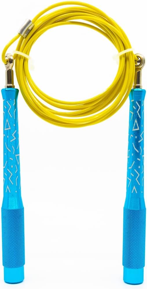 Double Under Wonder Speed Jump Rope - 360° Swivel Ball Bearing, Ultra-Light Aluminum Handles, Adjustable Steel Coated Cable, Tangle-Free & Kink-Free, Perfect for CrossFit, Boxing, MMA, and Fitness Training