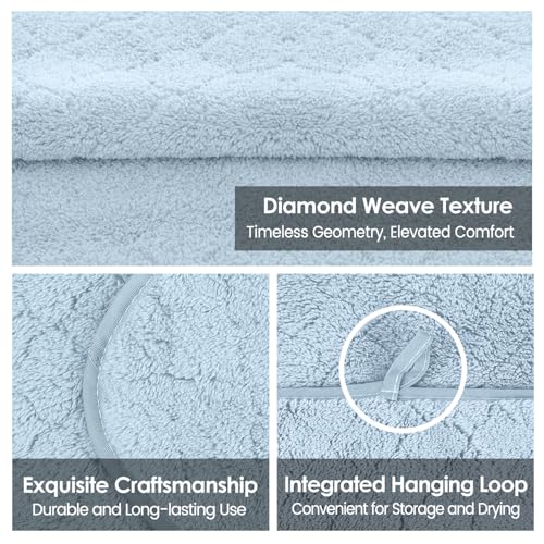 Image of JML Bath Towels, Pack of 2, 30 in x 60 in, Light Blue