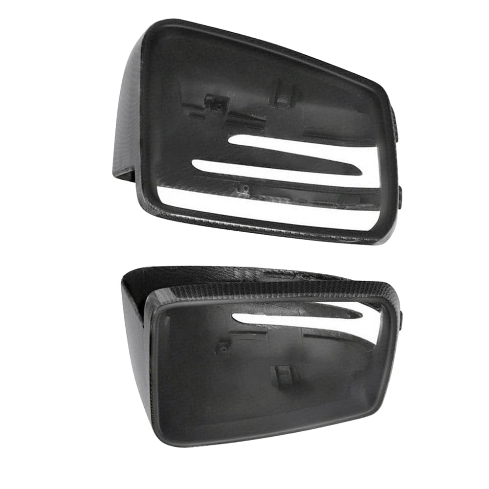 Patrón de fibra de carbono Tapa de la Cubierta del espejo retrovisor lateral para W176 W204 C204 W212 W211 W246 C117