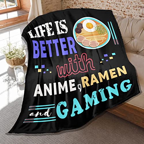 Anime Throw Blanket, Ramen Noodle...