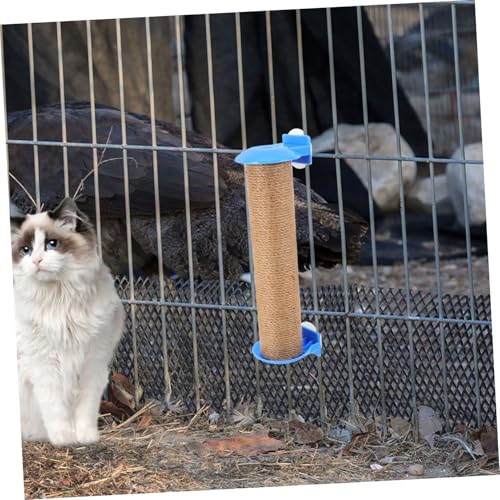 Rascador para gatos POPETPOP de cuerda de yute vertical miniatura 4