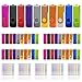 DAUZZOX Confezione da 50 chiavette USB girevole da 1 GB USB 2.0 Flash Drive archiviazione rotazione disco di memoria USB U disco con luce LED, 50 corde, per archiviazione e backup (multicolore) immagine