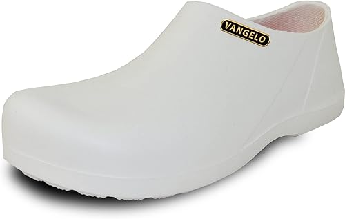 VANGELO Zuecos profesionales antideslizantes para mujer, zapatos de trabajo, zapatos de enfermera, zapatos de chef, negro, blanco, lima, multicolor,