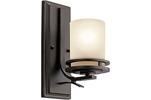 Kichler Hendrik 12" Living Room Wall Sconce: Enhance Your Space with Sophisticated Ambiance