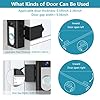 KIMILAR 2024 Upgrade Anti-Theft Video Doorbell Mount, Not Block Doorbell Motion Sensor, Adjustable No-Drill Mounting Bracket Wedge Holder Accessories for Home Rentals Office, Not for Security Door