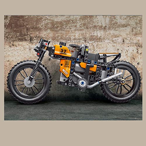 QIXIAOCYB XSuper Technische Motorrad-Bausteine, 383 + Teile, Hochgeschwindigkeits-Fernbedienung, Off-Road-Mountain… – Bild 4